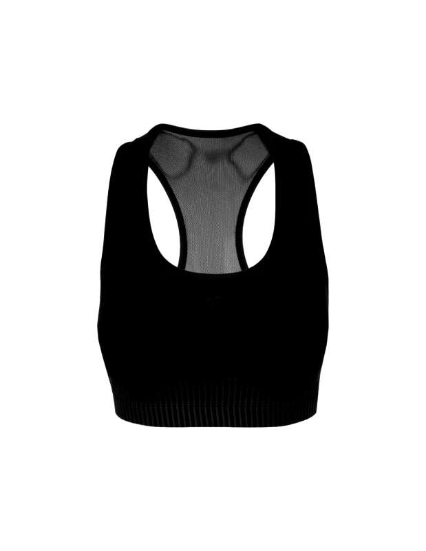 4f 4F Γυναικείο Αθλητικό Μπουστάκι Μαύρο H4Z22-STAD011-20S
