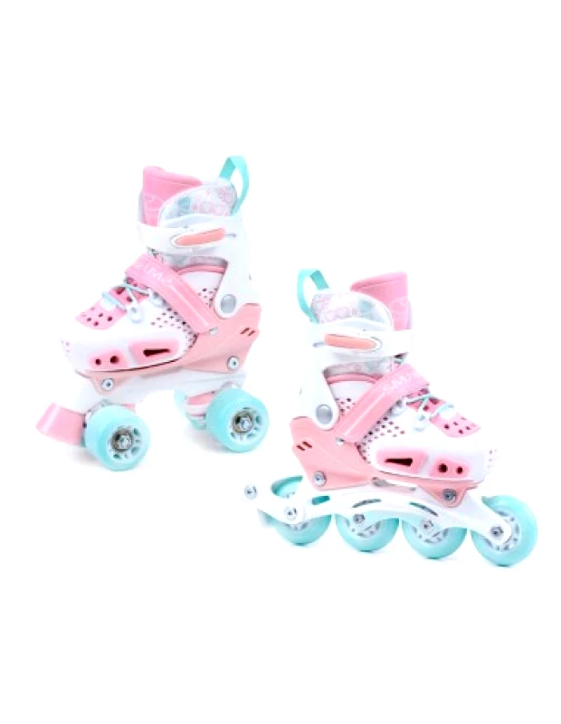 SMJ Sport SMJ Sport ROL2001-1 Inline / Quad Αυξομειούμενα Rollers Ροζ Παιδικά