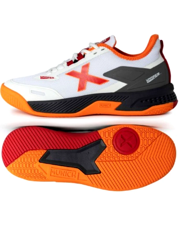 Munich Munich Hooper 3365001 Ανδρικά Αθλητικά Παπούτσια Handball Λευκά