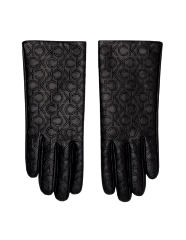 Calvin Klein Calvin Klein Relock Debossed Leather Gloves W K60K609975