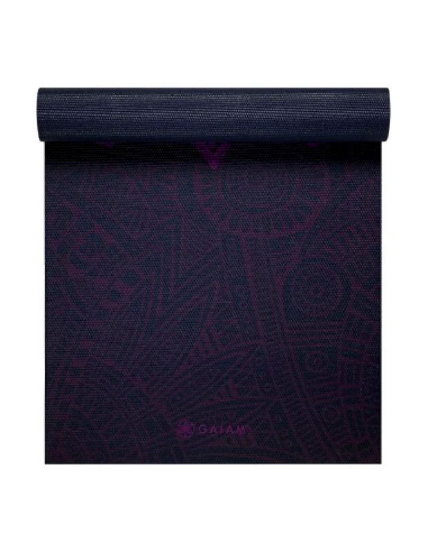 Gaiam Yoga Mat Gaiam Plum Sundial 6 mm 62572