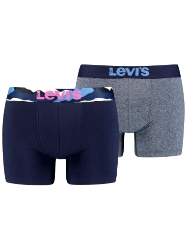 Levi's Levi"s Ανδρικά Μποξεράκια Μπλε / Γκρι 2Pack 37149-0591