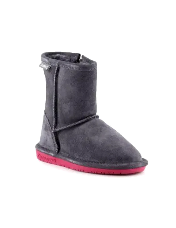 BearPaw Bearpaw Παιδικά Μποτάκια με Φερμουάρ Γκρι 608TZ-903