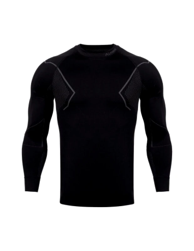 Alpinus Alpinus Active Base Layer GT43189 Ανδρική Ισοθερμική Μακρυμάνικη Μπλούζα Μαύρη