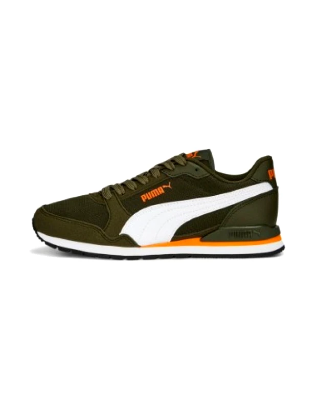 Puma Puma Παιδικά Sneakers St Runner V3 Dark Olive / White / Orange 385510-15