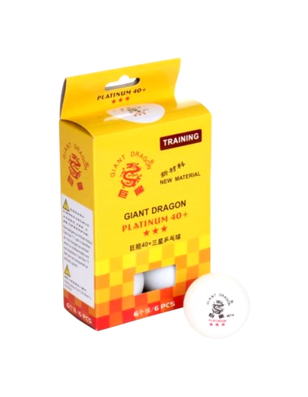 Smj SMJ Sport Giant Dragon Platinum 8333 Μπαλάκια Ping Pong 3-Star 6τμχ