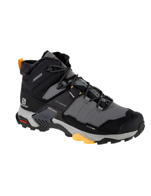 Salomon Salomon X Ultra 4 MID L41355200 Ανδρικά Ορειβατικά Μποτάκια Αδιάβροχα Quiet Shade / Black / Warm Apricot