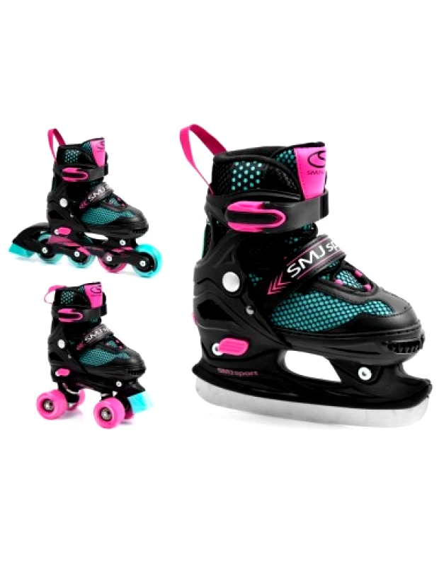 SMJ Sport SMJ Sport BS-616TP Inline / Quad Rollers Μαύρα Ενηλίκων/Παιδικά