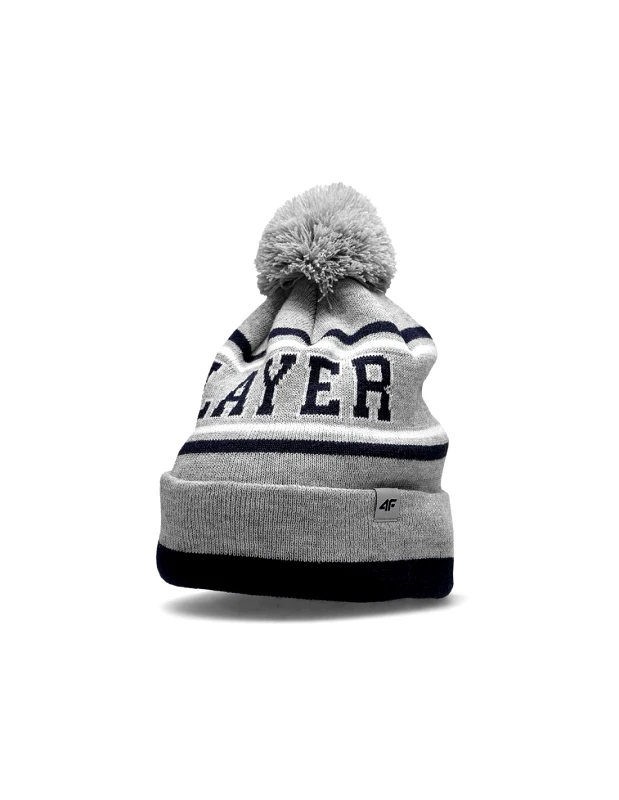 4f 4F Παιδικό Σκουφάκι Πλεκτό Γκρι HJZ22-JCAM005-27M