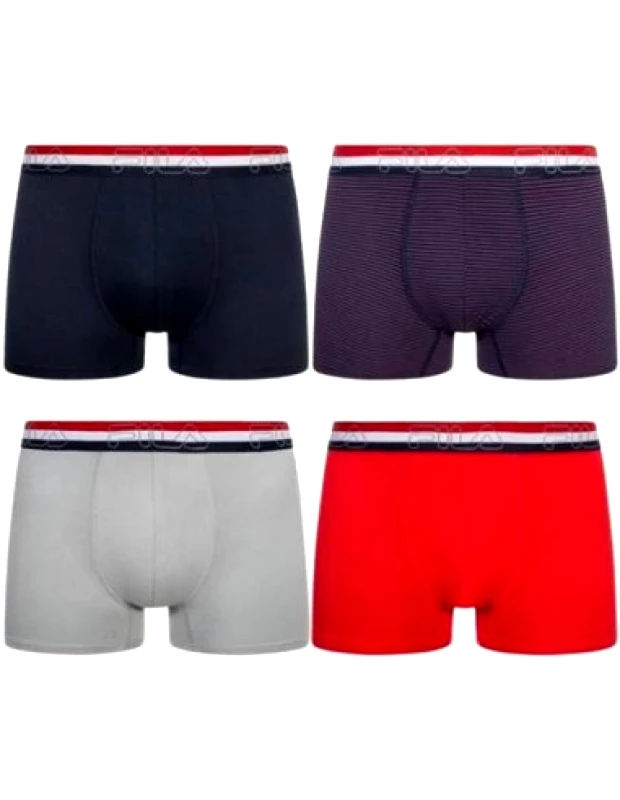 Fila Fila Ανδρικά Μποξεράκια 4Pack FM412BXPB7-600