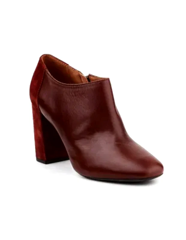 Geox Geox Audalies Δερμάτινα Γυναικεία Μποτάκια Αστραγάλου Ταμπά D643XD04322C6315