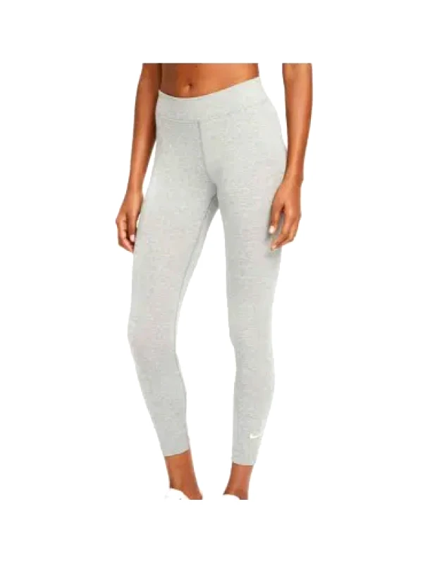 Nike Nike Essentials Γυναικείο Cropped Κολάν Ψηλόμεσο Γκρι CZ8532-063