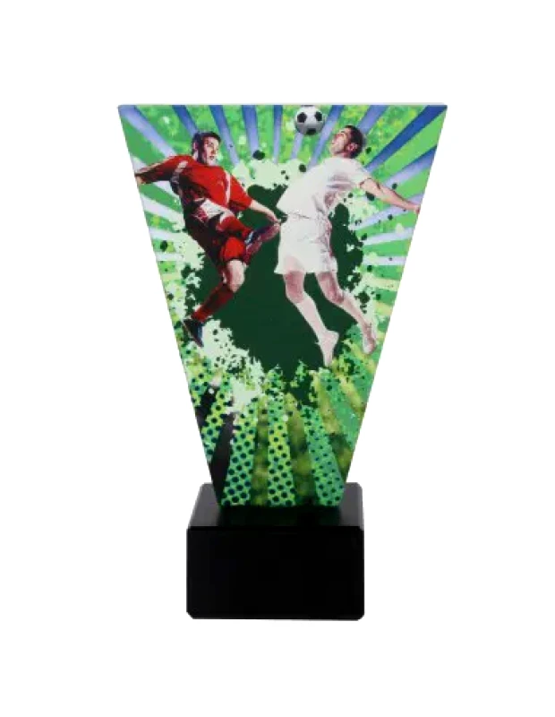 Tryumf Triumph glass soccer trophy