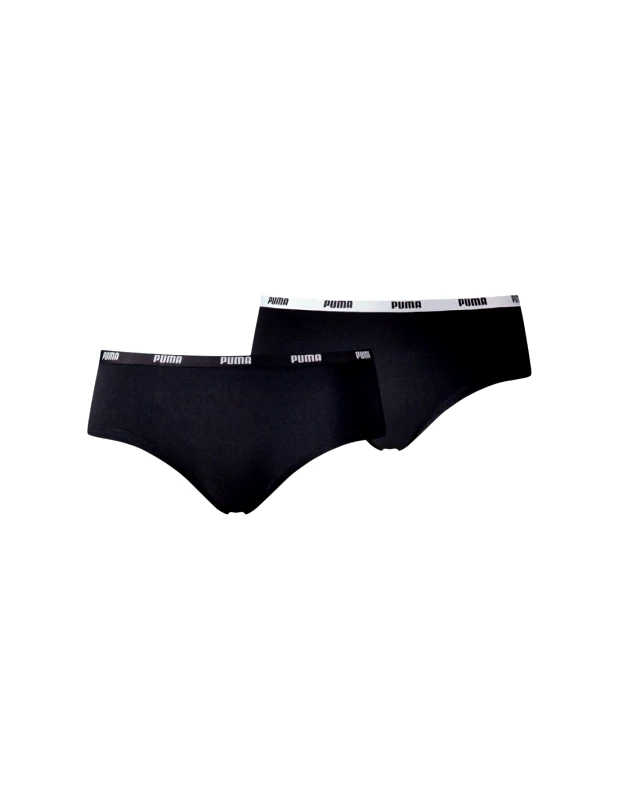 Puma Puma Hipster 2Pack Γυναικεία Boxer 2Pack Μαύρα 907852-03