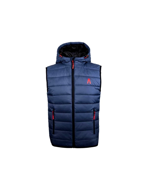 Alpinus Alpinus Αμάνικο Ανδρικό Μπουφάν Puffer Μαύρο BR43351