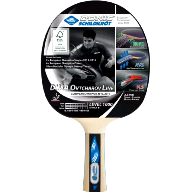 Donic Donic Ovtcharov Line 1000 754412 Ρακέτα Ping Pong για Παίκτες Αγωνιστικού Επιπέδου