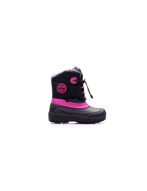Lee Lee Cooper Παιδικές Μπότες Χιονιού με Κορδόνια Μαύρες LCJ-21-44-0523K
