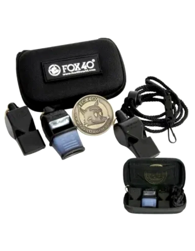 Fox Referee set FOX 3 whistles case 69060500