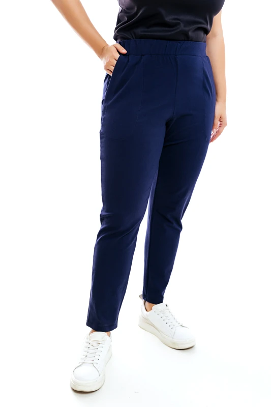 Παντελόνι heavy ίσιο με τσέπες σε μπλε χρώμα