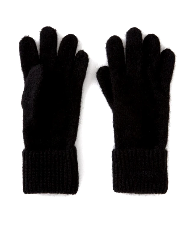 SUPERDRY D2 VINTAGE RIBBED GLOVES W9310056A-02A Μαύρο φωτογραφία