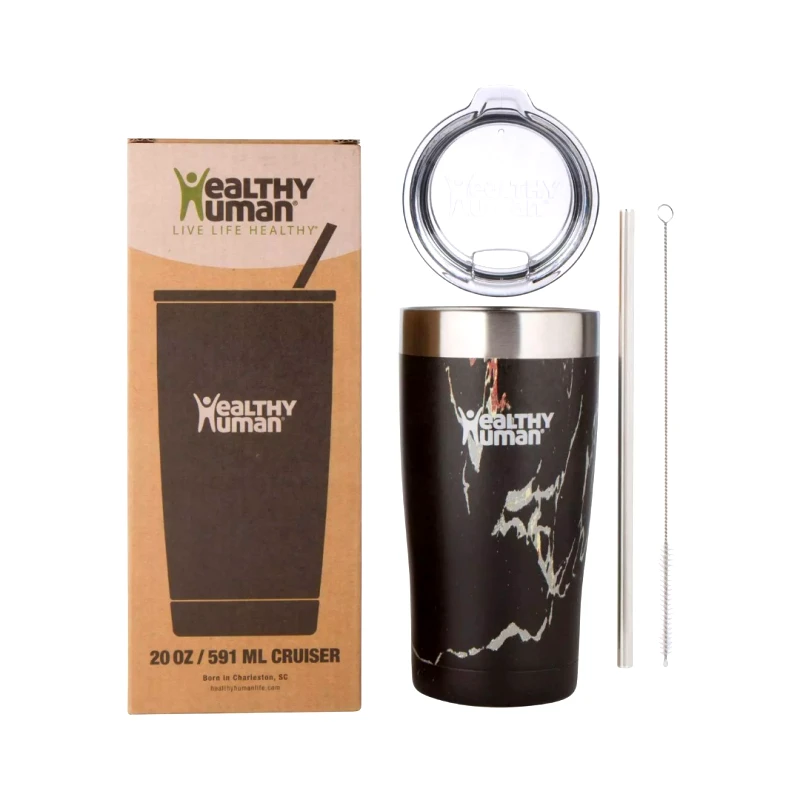 Healthy Human HEALTHY HUMAN 20oz (591ml) - CRUISER TUMBLER HH0057-BLACK ONYX Μαύρο