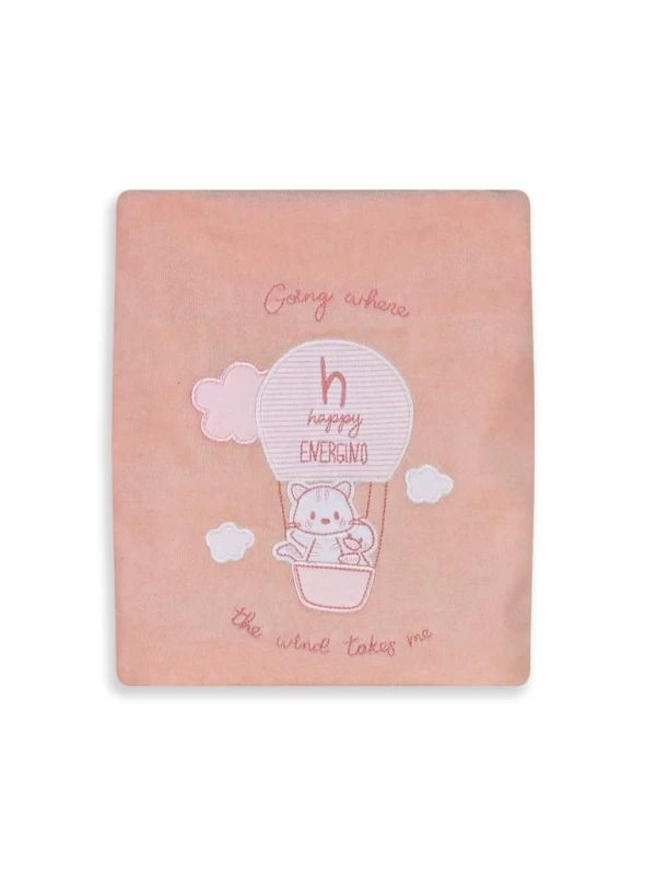 Energiers Energiers βαμβακερή κουβέρτα για βρεφικό κορίτσι | ΑΝΟΙΧΤΟ ΡΟΖ