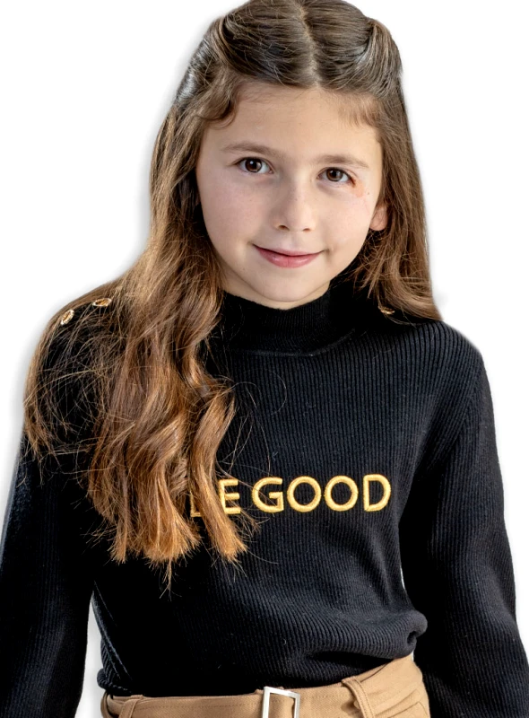 Energiers Μακρυμάνικη ριπ μπλούζα | ΜΑΥΡΟ