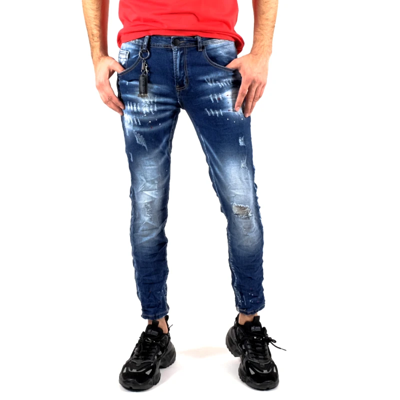 Angelo Carpa Angelo Carpa Ανδρικό μπλε τζιν BC1023