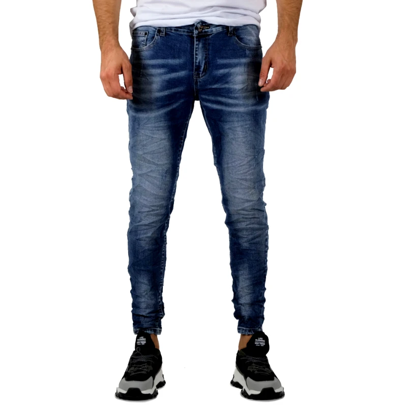 P?P P?P Ανδρικό μπλε τζιν ME-05B-21