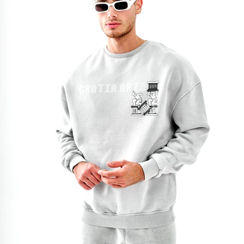 Breezy Ανδρική γκρι μπλούζα Breezy