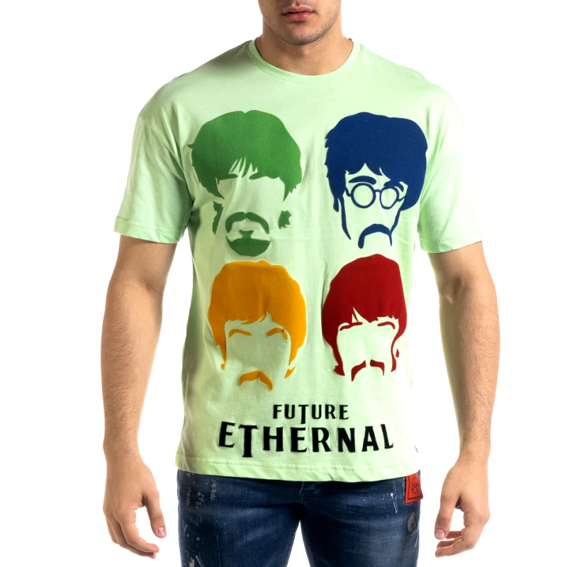 SAW Ανδρική πράσινη κοντομάνικη μπλούζα SAW