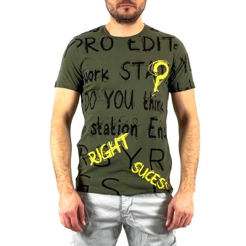 Lagos Ανδρική πράσινη κοντομάνικη μπλούζα Lagos 21217