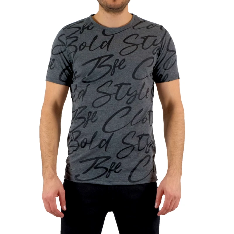 Lagos Lagos Ανδρική γκρι κοντομάνικη μπλούζα 21302