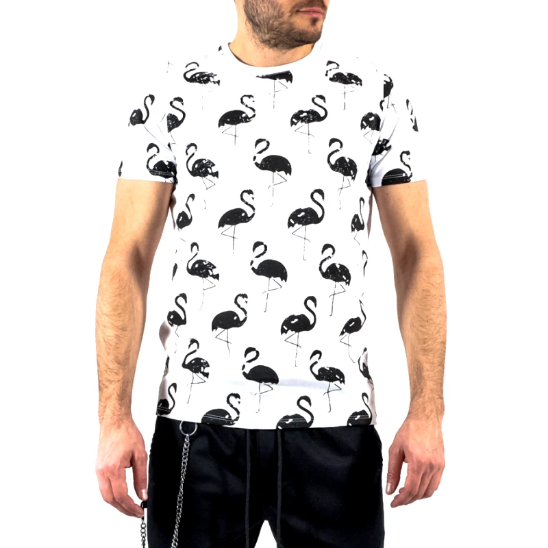 Lagos Ανδρική λευκή κοντομάνικη μπλούζα Lagos 21322