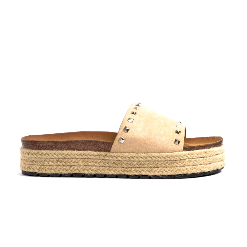 Sweet Shoes Γυναικείες μπεζ παντόφλες Sweet Shoes ZH6031-2