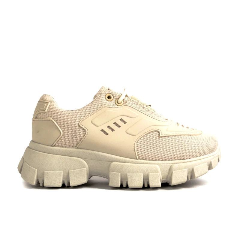 Fashion&Bella Γυναικεία sneakers μονόχρωμα σε μπεζ T13YD7615-8