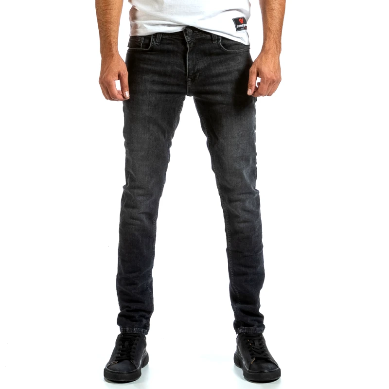 Blackzi Ανδρικό μαύρο ξεθωριασμένο τζιν Blackzi 5340