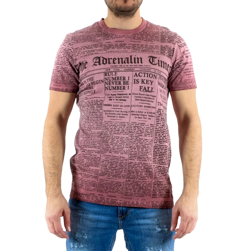 Lagos Ανδρική ροζ κοντομάνικη μπλούζα 21236 φωτογραφία