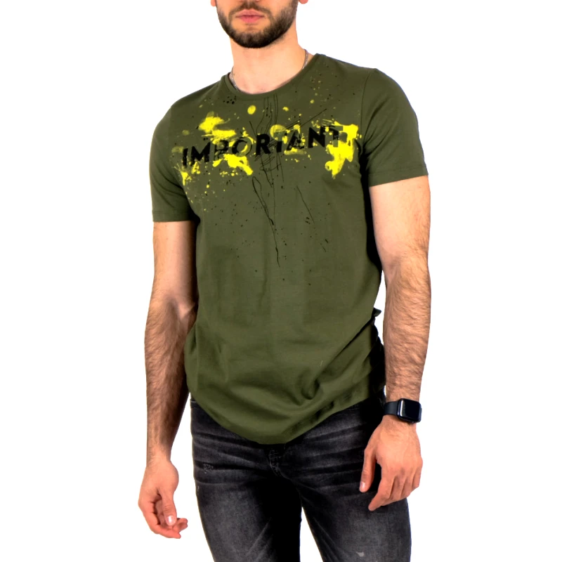 Lagos Ανδρική πράσινη κοντομάνικη μπλούζα Lagos 21299