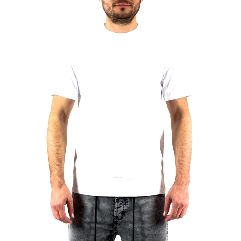 Duca Homme Ανδρική λευκή κοντομάνικη μπλούζα Duca Homme 176593