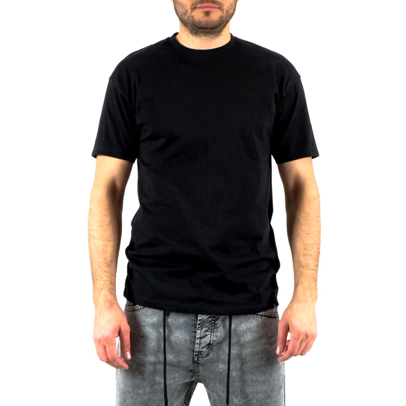 Duca Homme Ανδρική μαύρη κοντομάνικη μπλούζα Duca Homme 176593