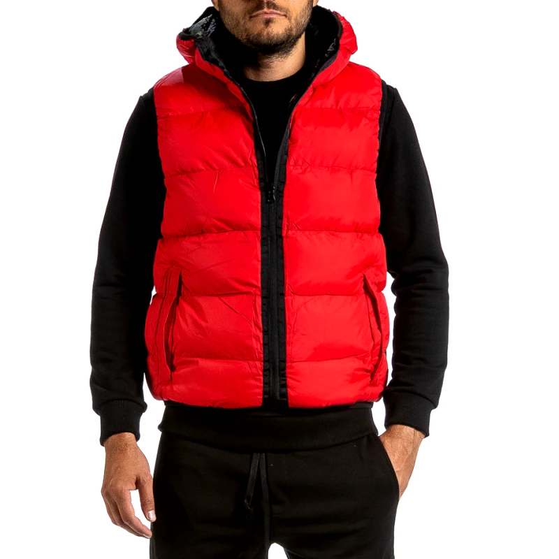 X-Feel Ανδρικό κόκκινο αμάνικο μπουφάν X-Feel 99502-5A