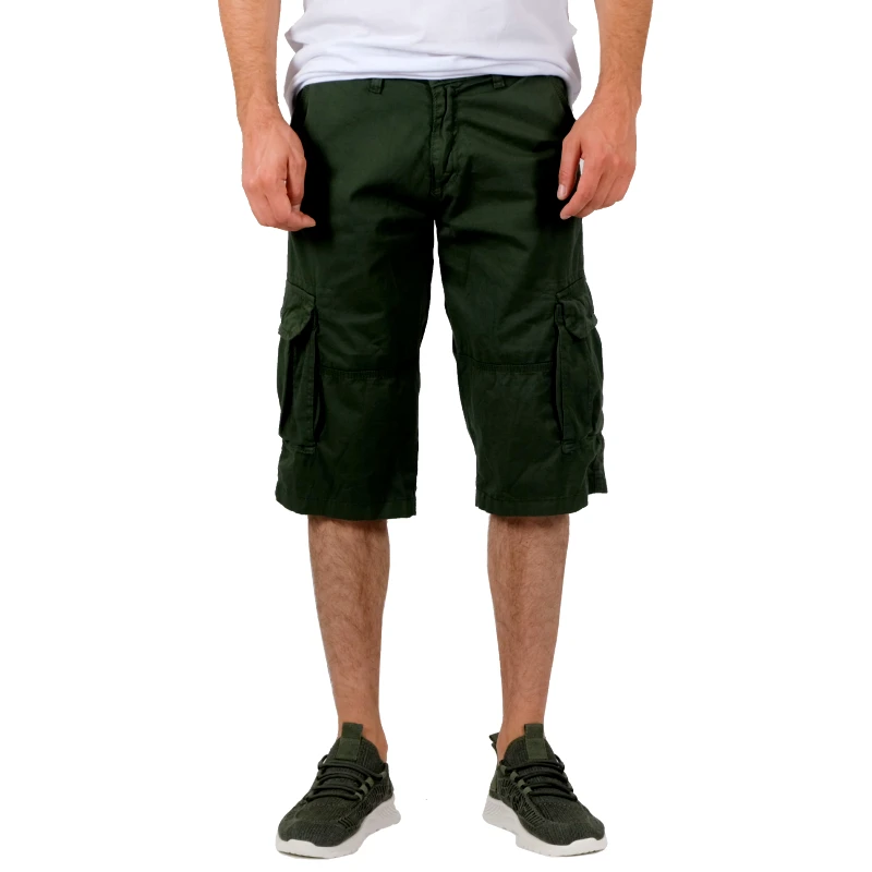 Blackzi Blackzi Ανδρικό πράσινο βερμούδα Cargo & Big Size 2100