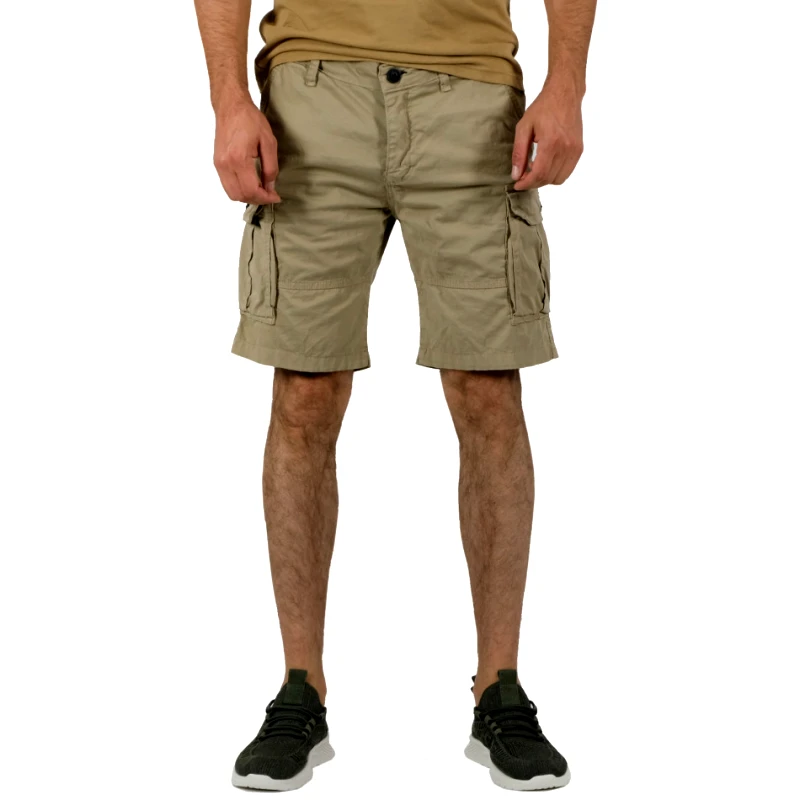 Blackzi Blackzi Ανδρικό μπεζ βερμούδα Cargo & Big Size 2102