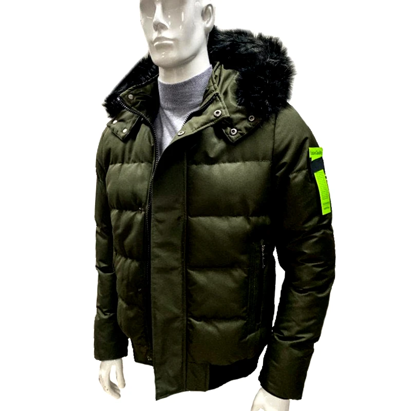 Adrexx Ανδρικό πράσινο χειμωνιάτικο μπουφάν Bomber Waterproof TG-2980-3