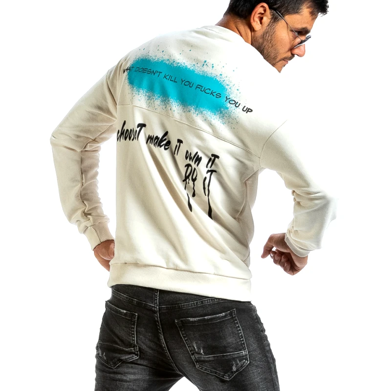 Breezy Ανδρική λευκή μπλούζα Breezy 21402057