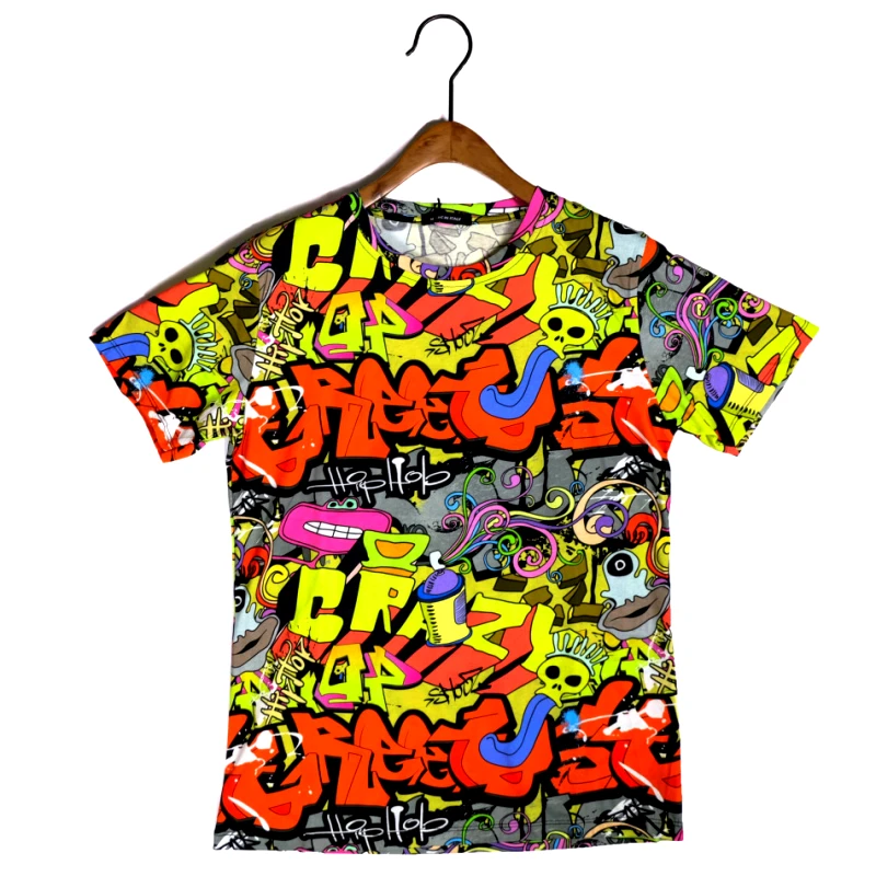 Made in Italy Ανδρική πολύχρωμη κοντομάνικη μπλούζα Made in Italy