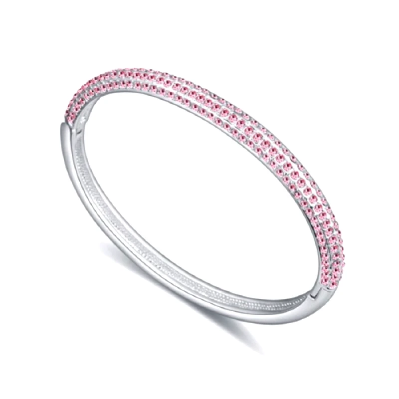 b-cool Βραχιόλι - Βέργα επιπλατινωμένο, με Swarovski BC19300-RO
