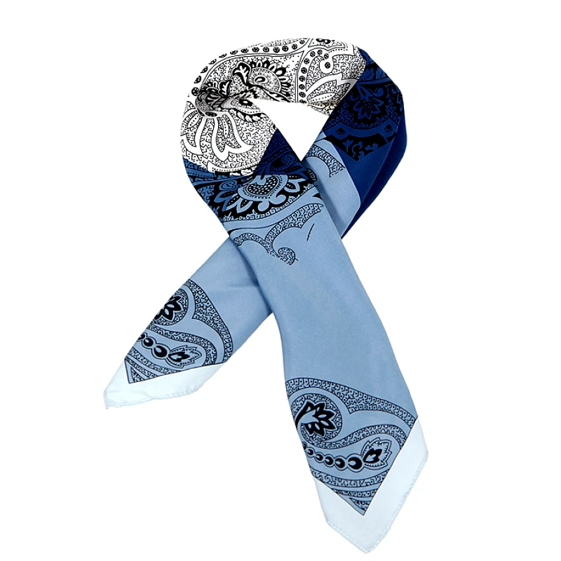 Blue Scarf Square