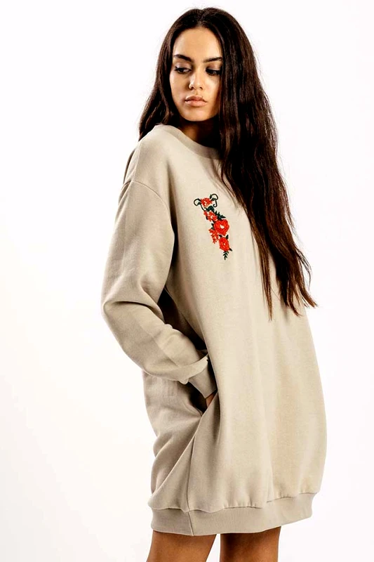 Oversized Embroidered Jumper